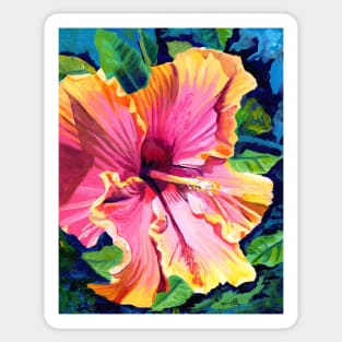 Tropical Bliss Hibiscus Sticker